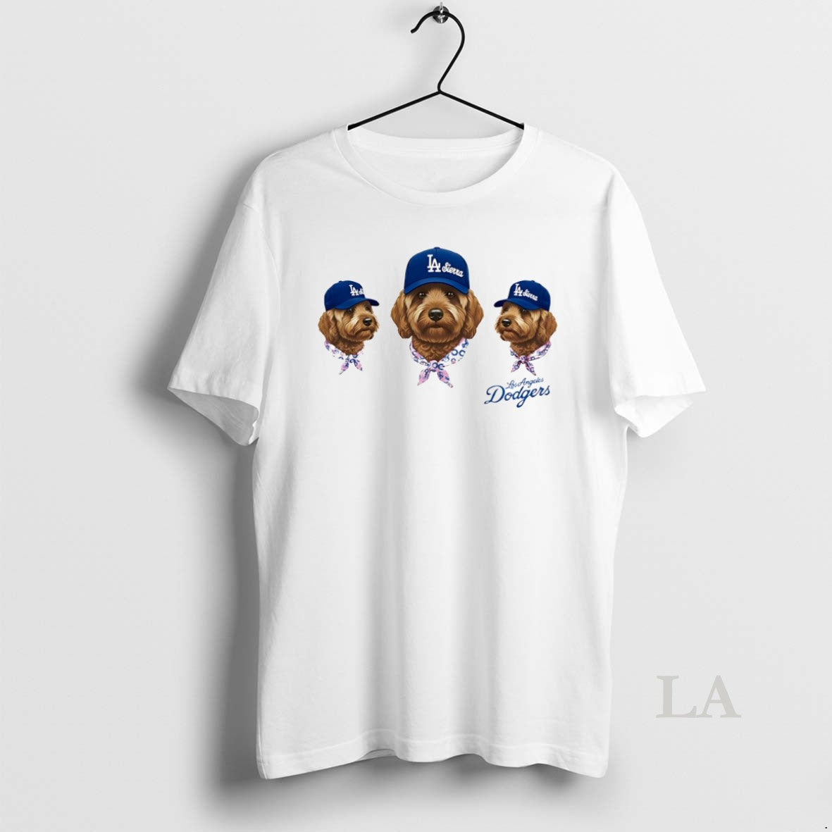 Original Los Angeles Dodgers Three Dogs Circle