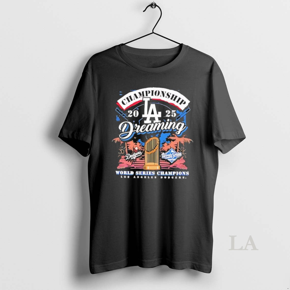 Original Los Angeles Dodgers 2025 Champions Dreaming World Series Black