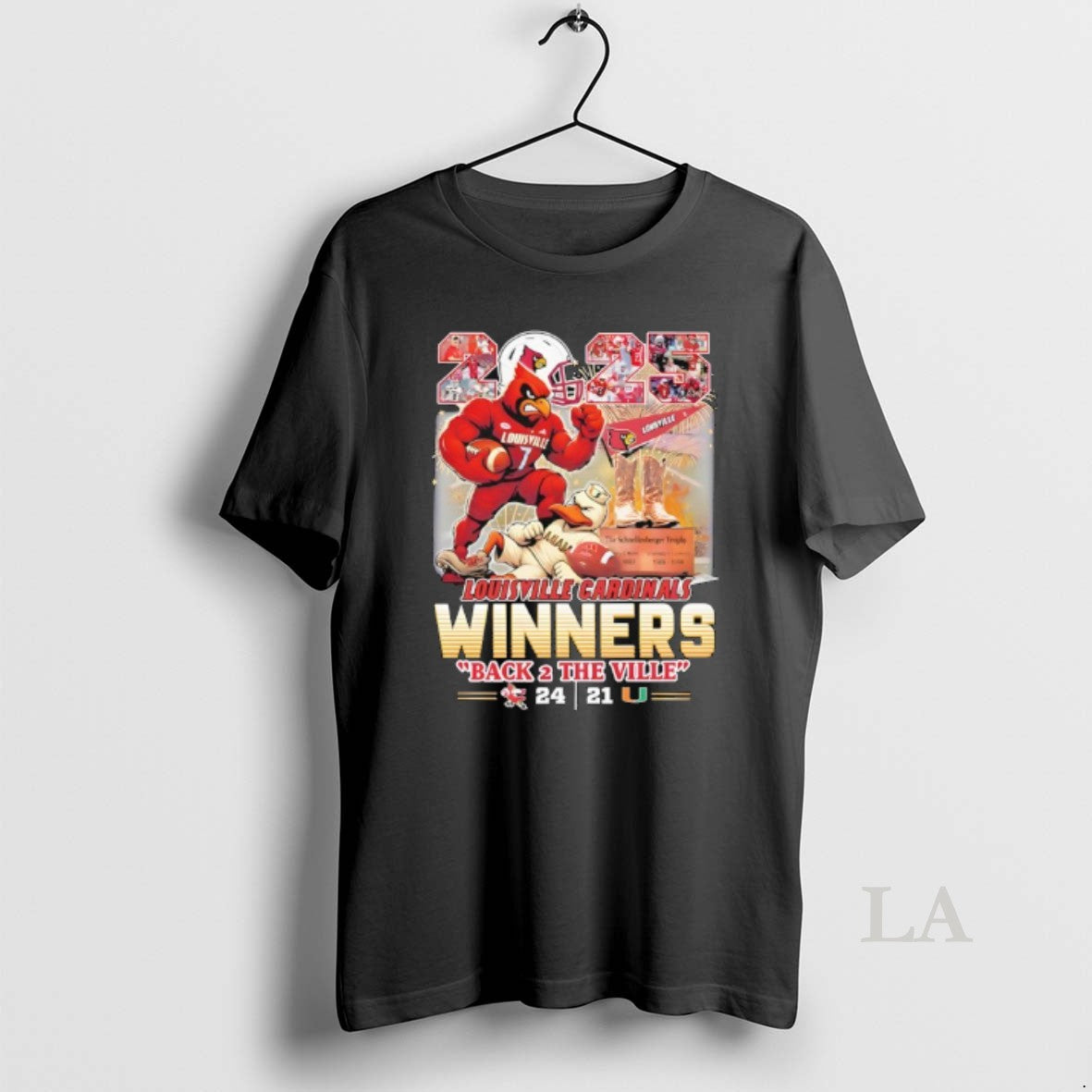 Original Louisville Cardinals 2025 Back 2 The Ville Winners