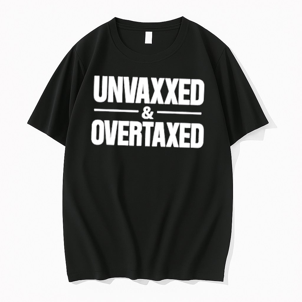 Original Luke Rudkowski Unvaxxed And Overtaxed Tshirts Jpg Unisex , , , Long Sleeve Tee