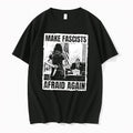 Original Make Fascists Afraid Again Dagger Person Politician Political Black Tshirts Unisex , , , Long Sleeve Tee