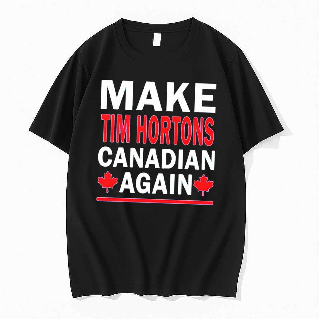 Original Make Tim Hortons Canadian Again 2026 Tee Tshirts Jpg Unisex , , , Long Sleeve Tee