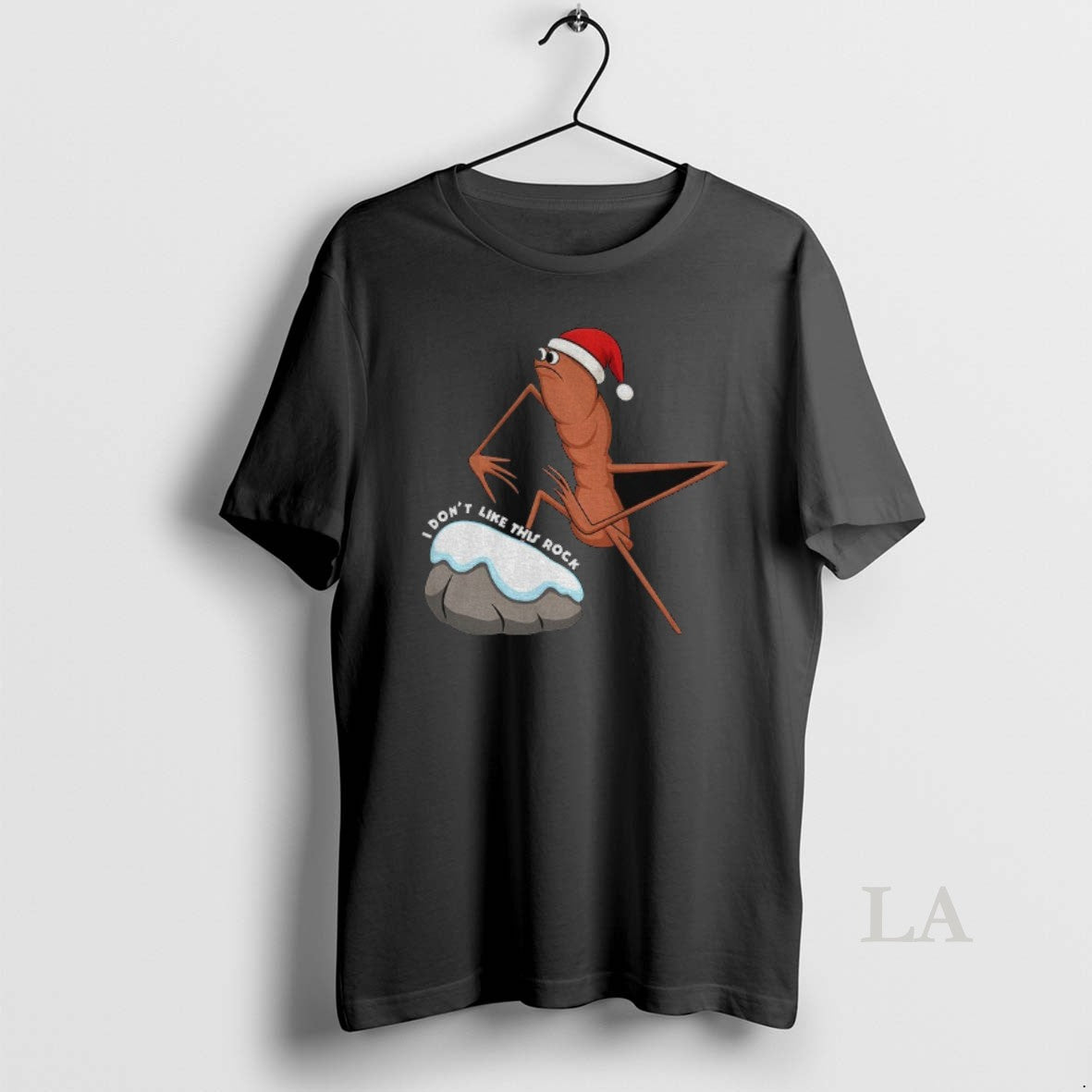 Original Marcus The Worm Santa Hat Christmas I Dont Like This Rock