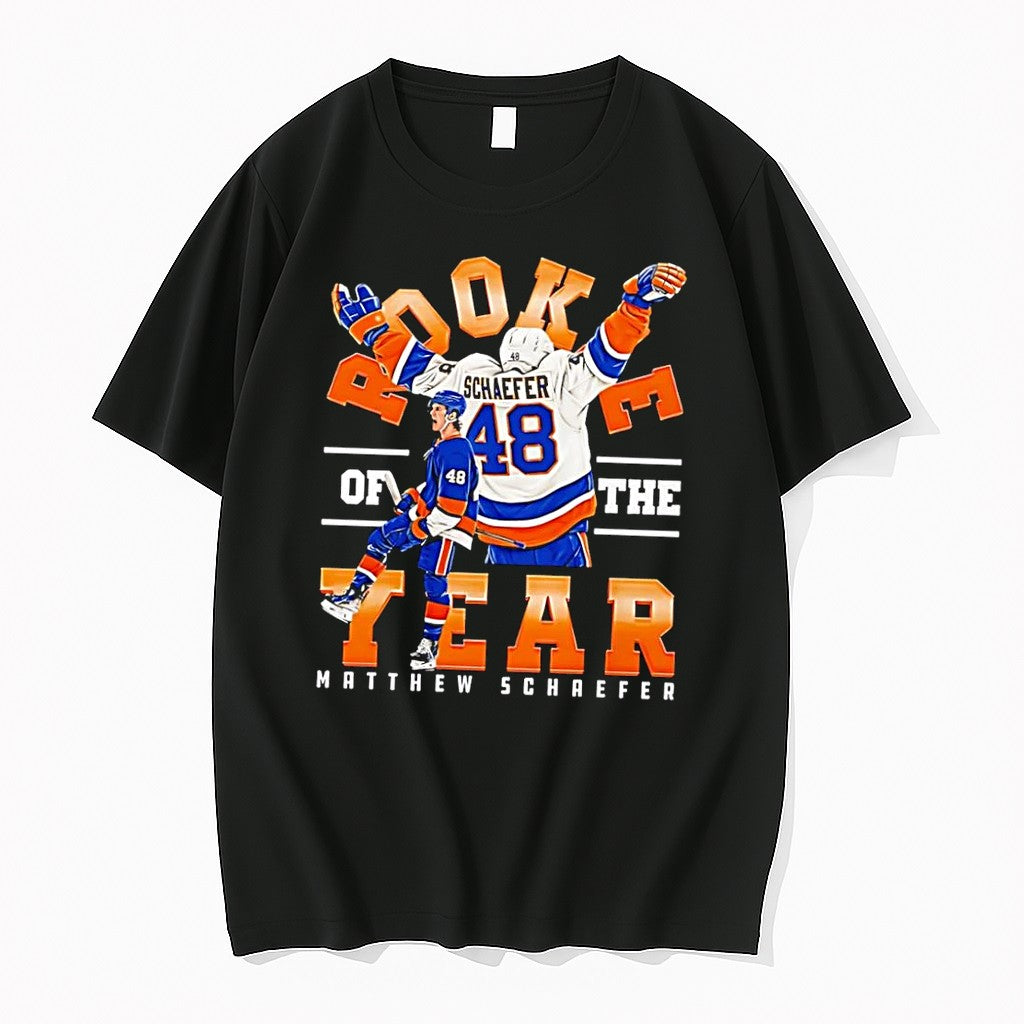 Original Matthew Schaefer Hockey Rookie Of The Year New York Islanders Black Tshirts Unisex , , , Long Sleeve Tee