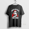 Original Merry Christmas Santa Defends The 2nd Amendment Usa Patriotic