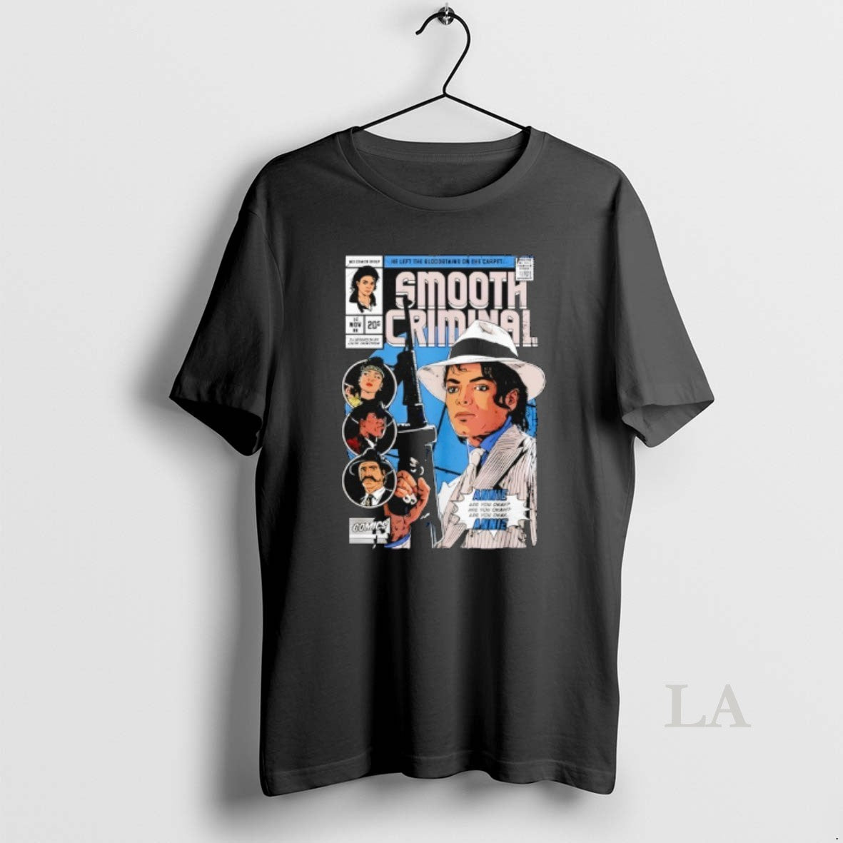Original Michael Jackson Smooth Criminal Retro Comic Graphic
