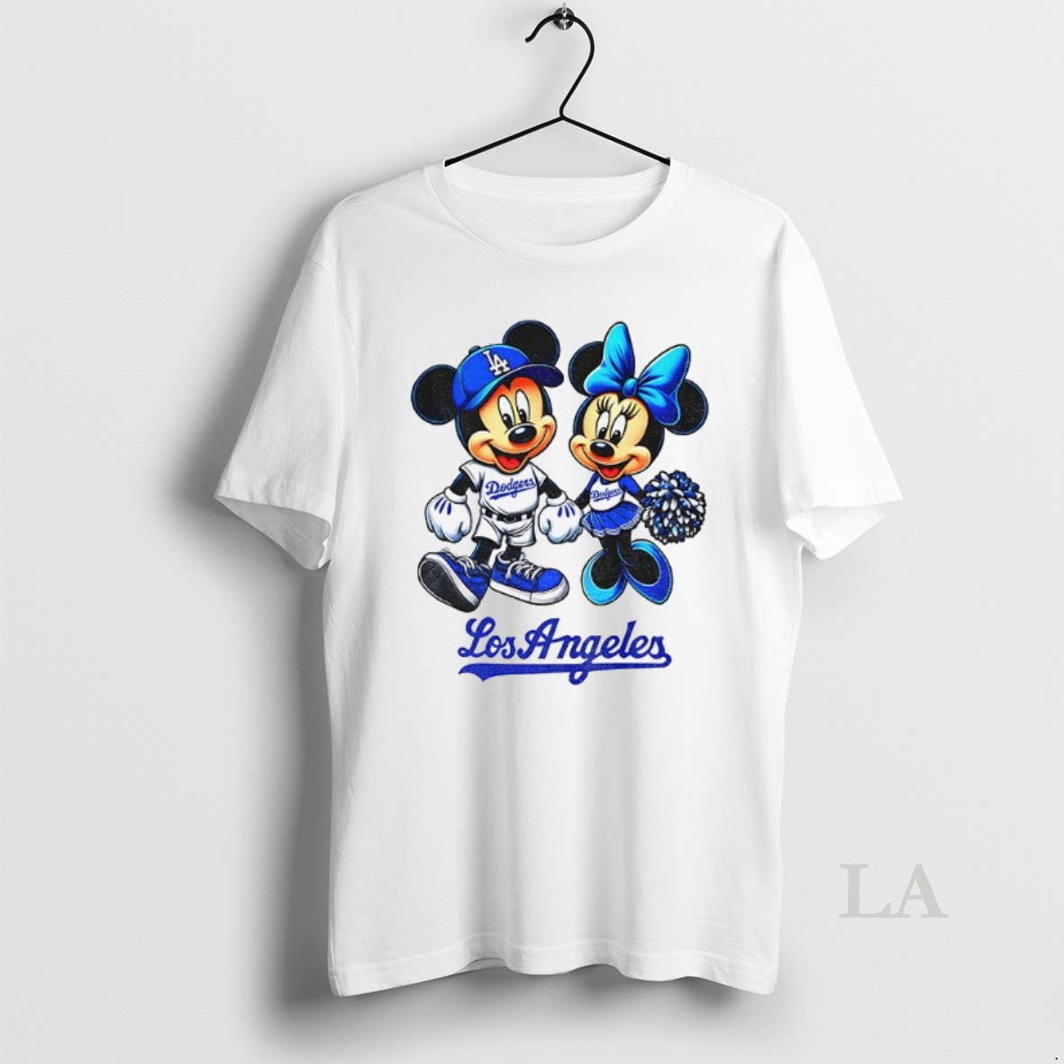 Original Mickeee And Minnieee Doyers Los Angeles Dodgers World Series Baseball