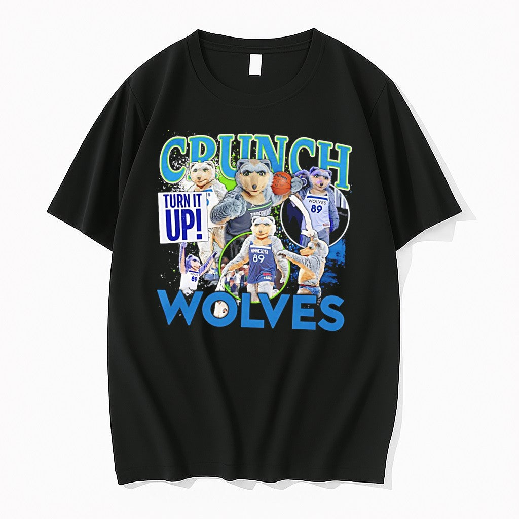 Original Minnesota Timberwolves Mascot Crunch Wolves Tee Tshirts Jpg Unisex , , , Long Sleeve Tee