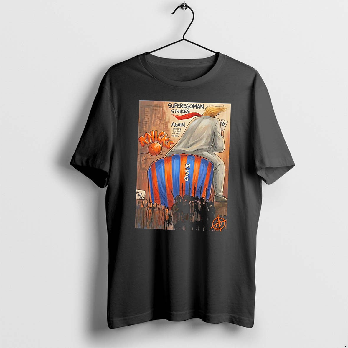 Original Ny Knicks Superegoman Strikes Again Shittin On Top Of The Whirl Tee Tshirts Unisex , , , Long Sleeve Tee