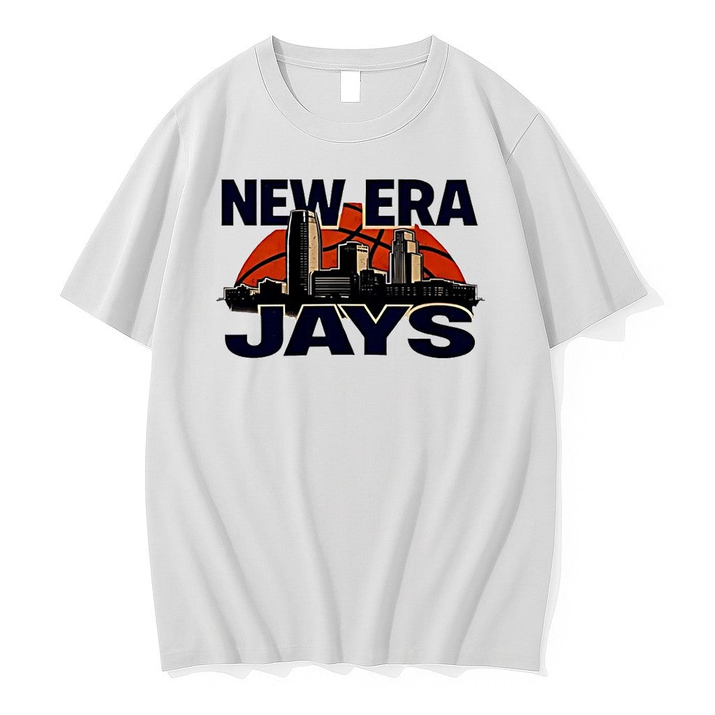 Original New Era Jays City Skyline Basketball White Tshirts Jpg Unisex , , , Long Sleeve Tee
