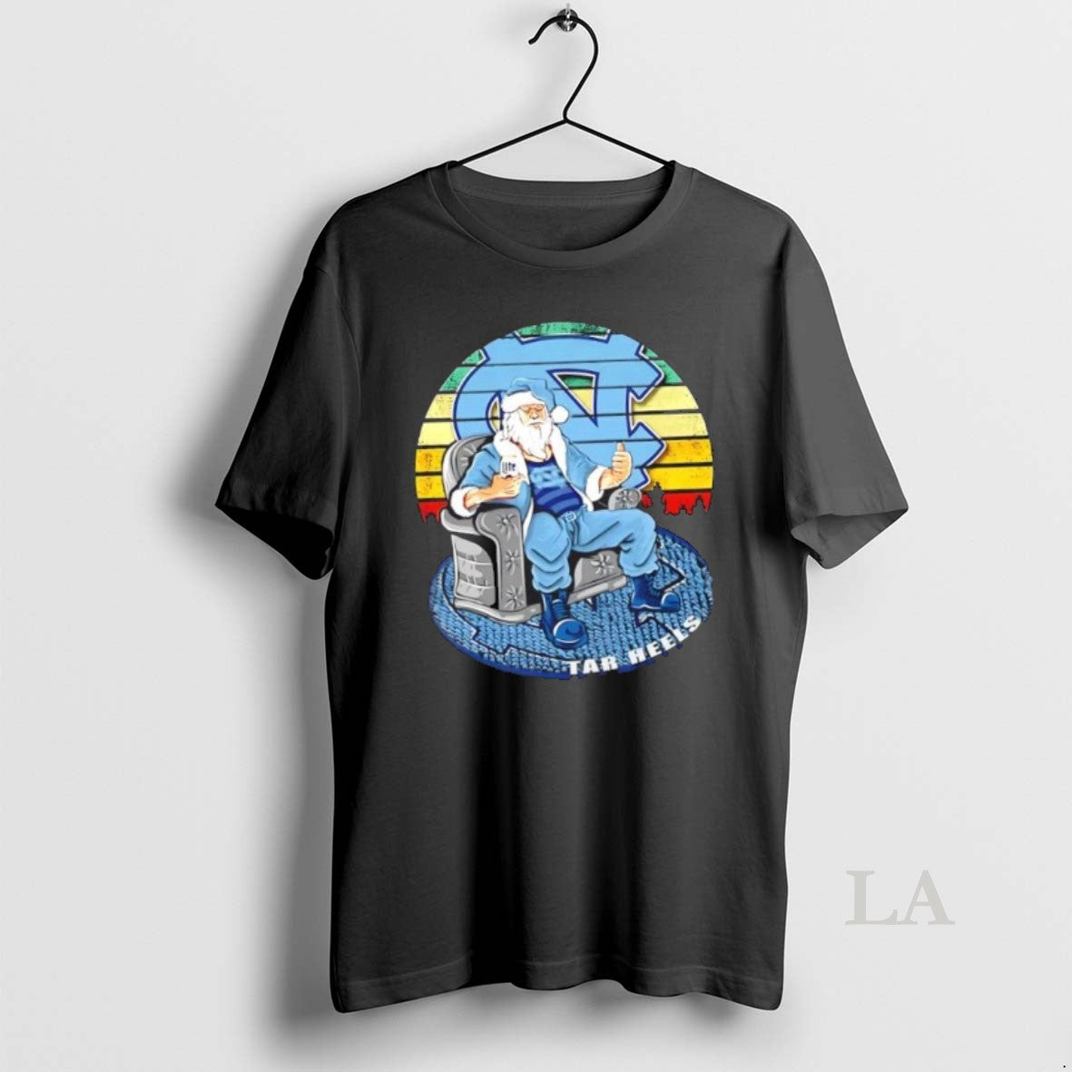 Original North Carolina Tar Heels X Santa Claus Christmas Vintage