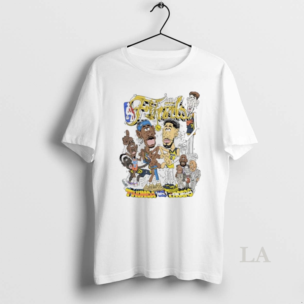 Original Okc Thunder Vs Indiana Pacers 2025 Nba Finals Caricature