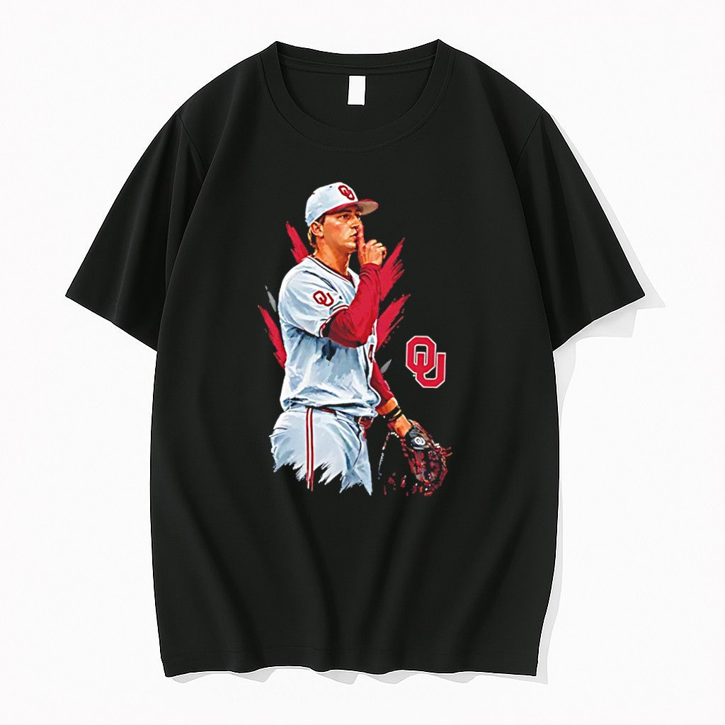 Original Oklahoma Jackson Cleveland Shhh Posing Tee Tshirts Jpg Unisex , , , Long Sleeve Tee