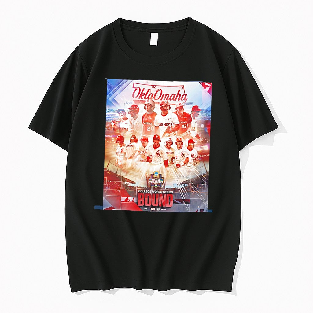 Original Oklahoma Sooners 2026 Mens College World Series Team Collage Tee Tshirts Unisex , , , Long Sleeve Tee