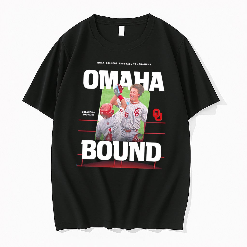 Original Oklahoma Sooners Ncaa College Baseball Tournament Omaha Bound Tee Tshirts Unisex , , , Long Sleeve Tee