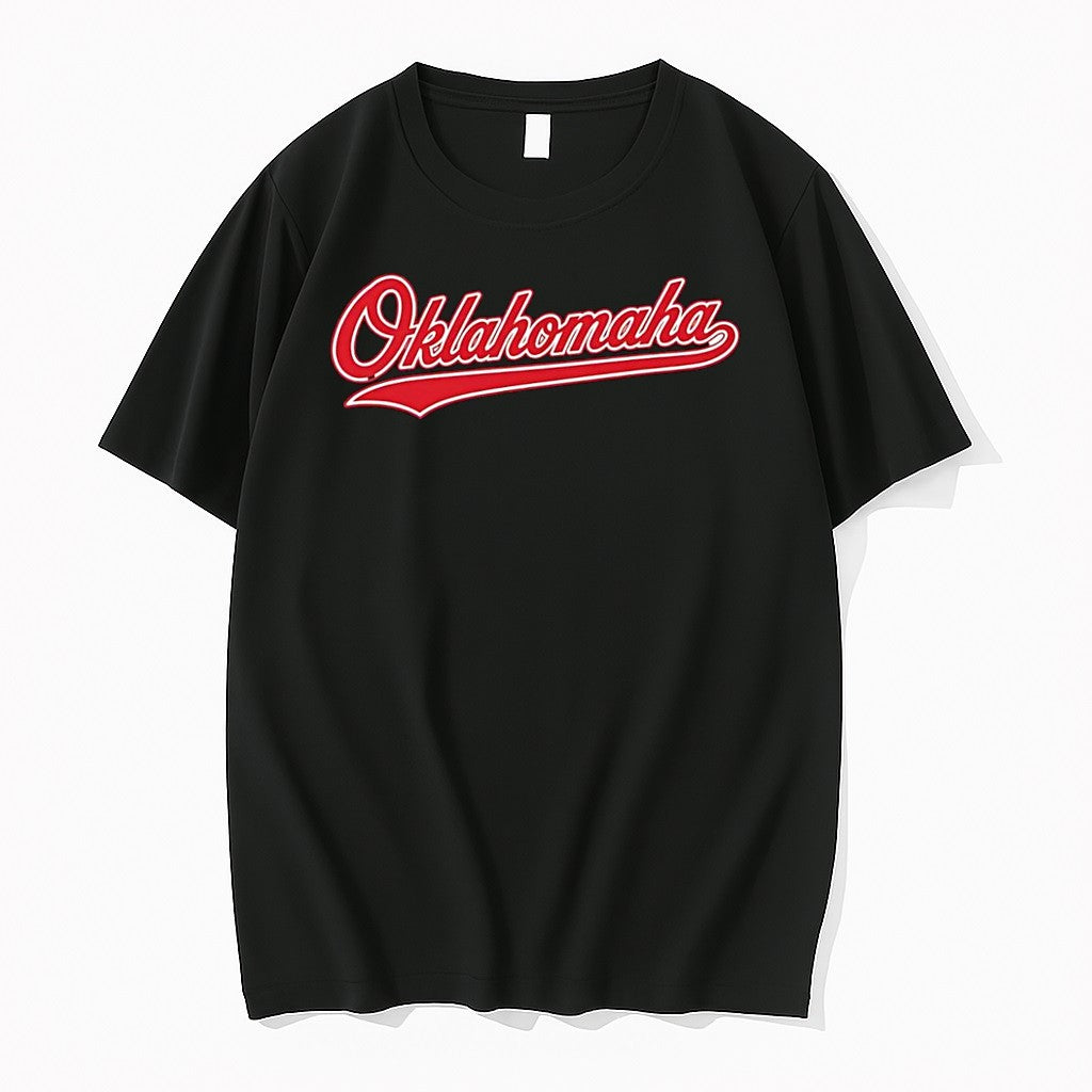 Original Oklahomaha Apparel Oklahomaha Script Logo Black Tshirts Jpg Unisex , , , Long Sleeve Tee