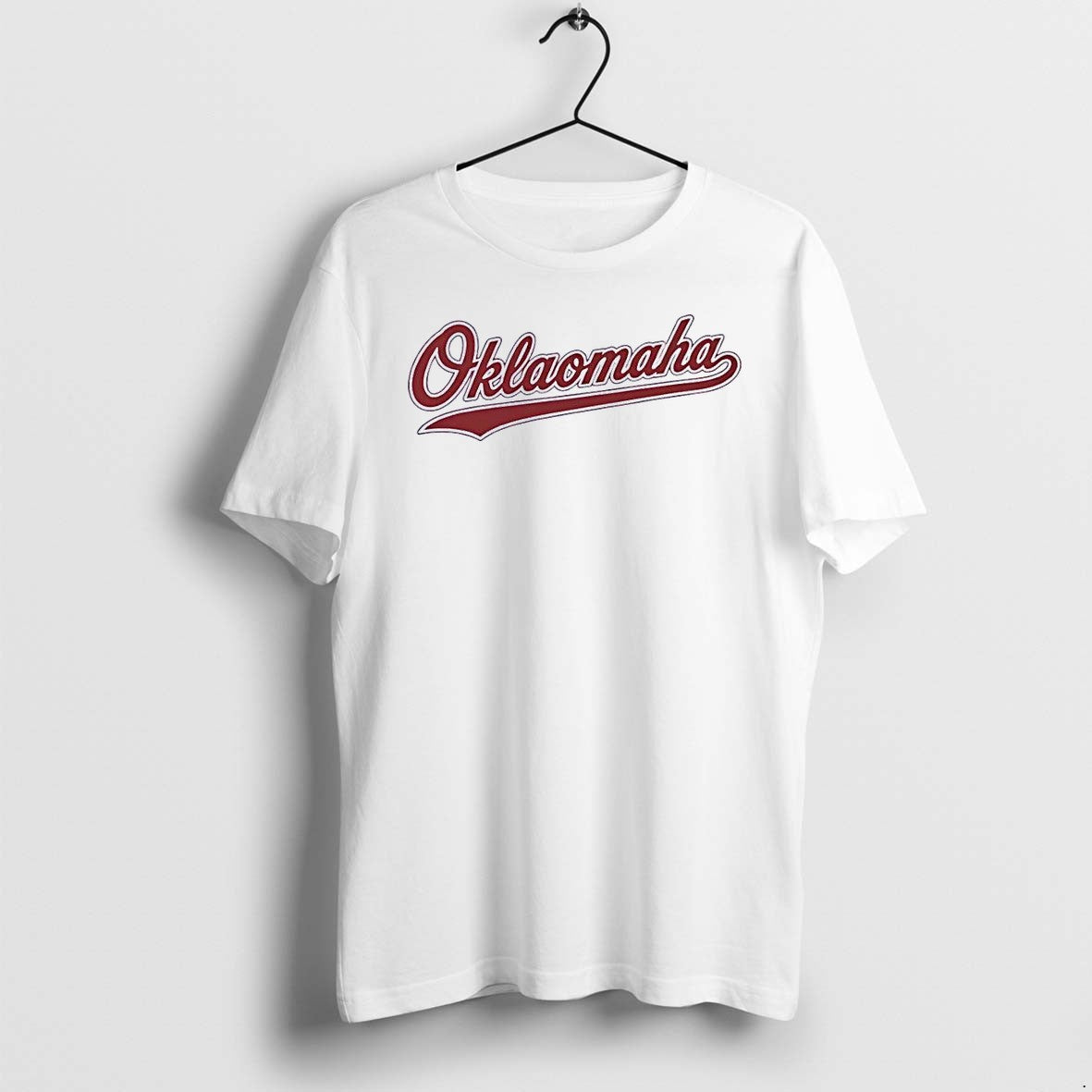 Original Omaha Script Logo Maroon Lettering White Tshirts Jpg Unisex , , , Long Sleeve Tee