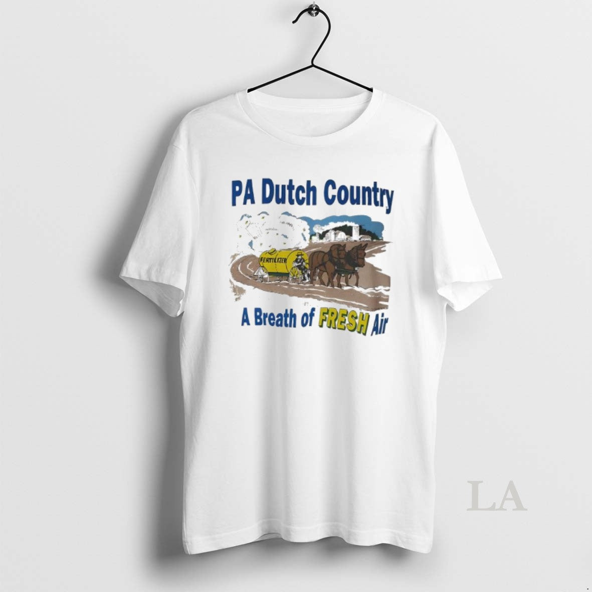 Original Pa Dutch Country A Breath Of Fresh Air Vintage Graphic