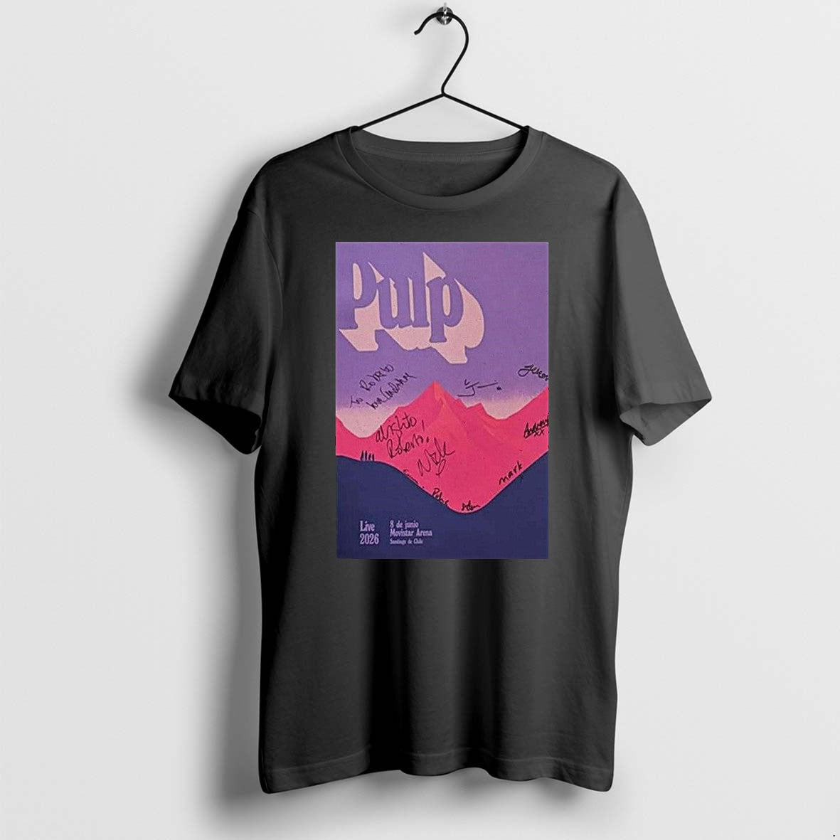 Original Pulp Signed Movistar Arena June 8 2026 1 Tshirts Jpg Unisex , , , Long Sleeve Tee