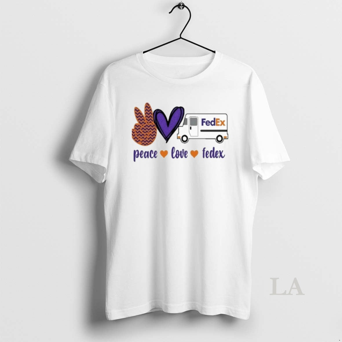 Original Peace Love Fedex Hand Love Car