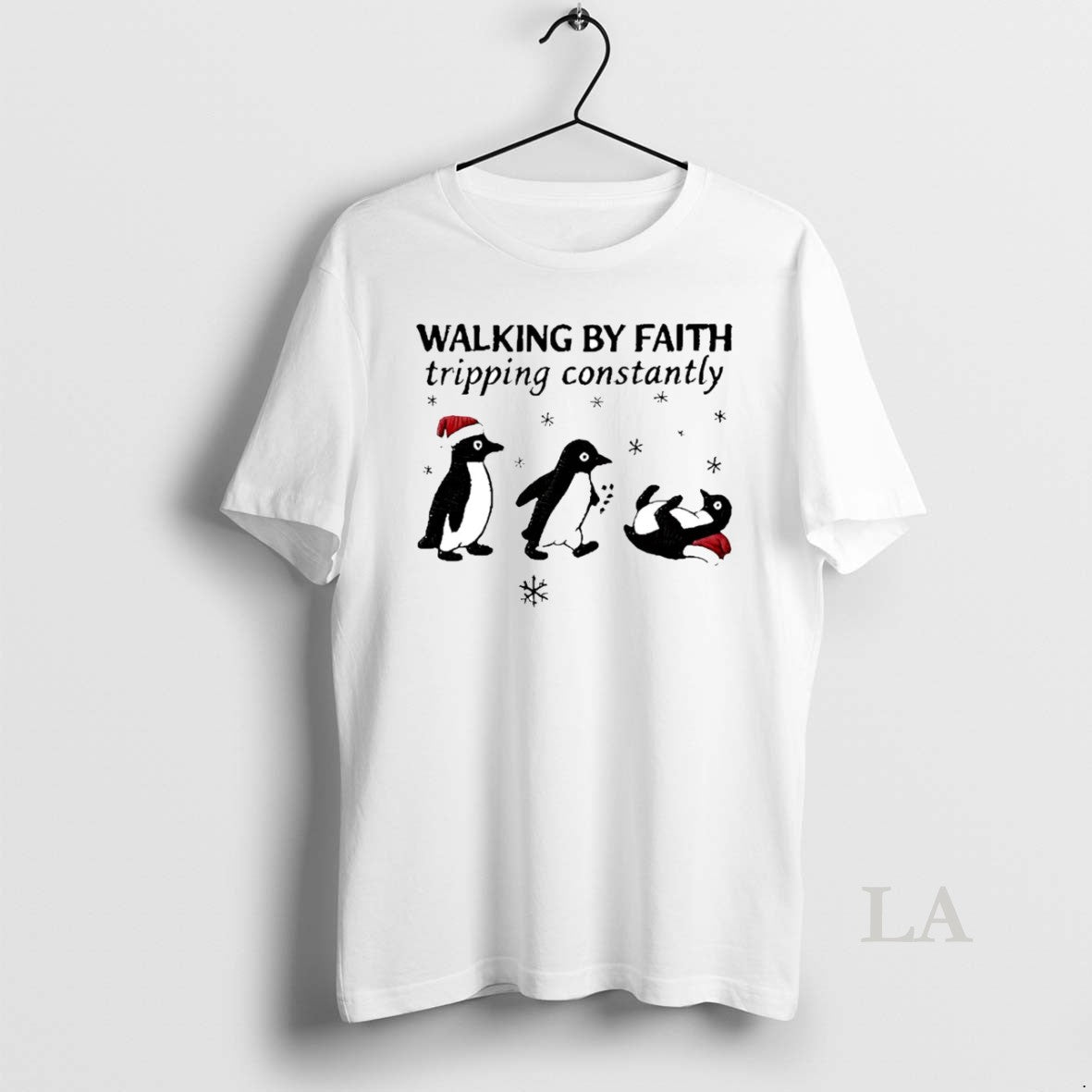 Original Penguin Walking By Faith Tripping Constantly Christmas