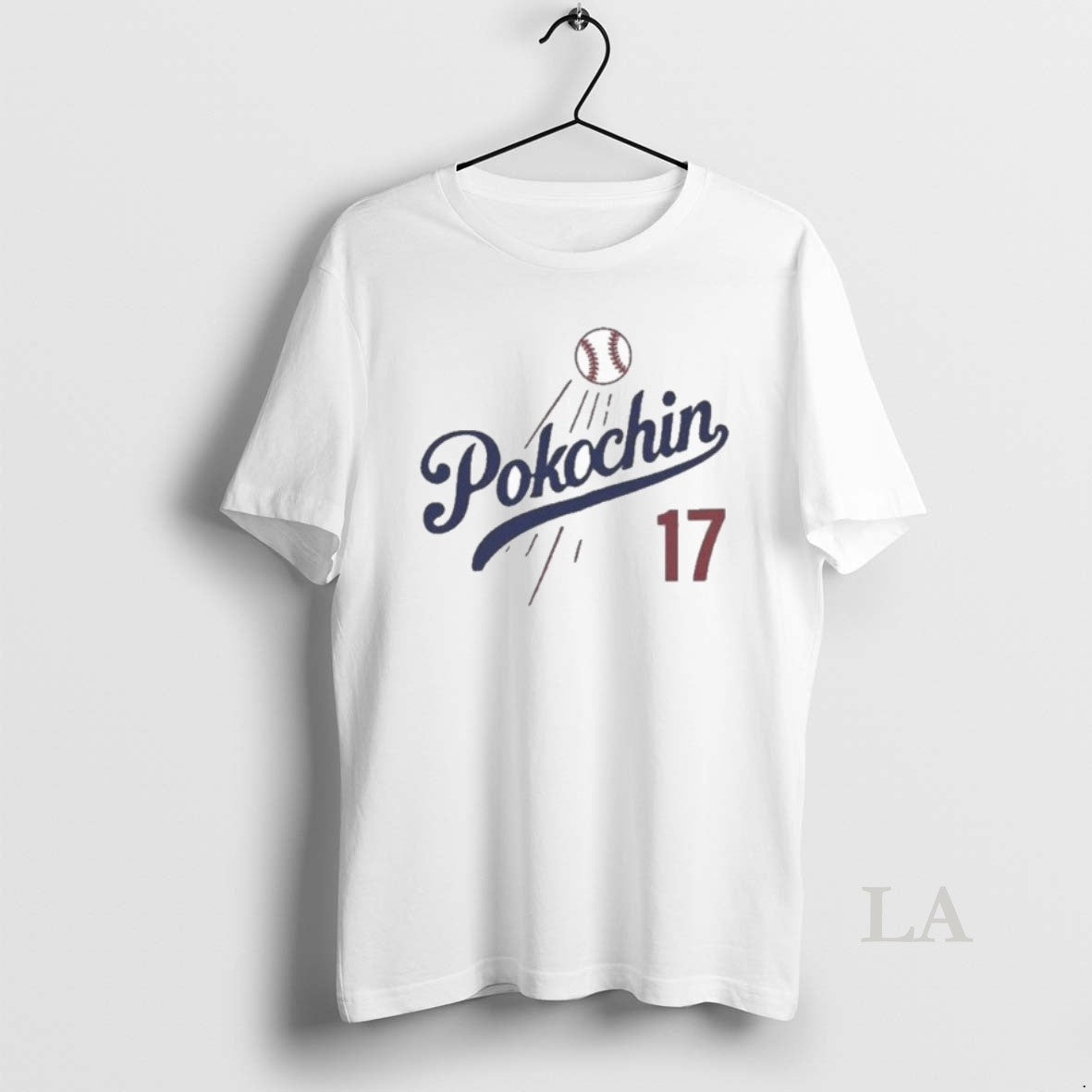 Original Pokochin 17 Los Angeles Dodgers Baseball