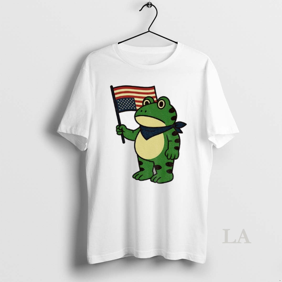 Original Portland Frog American Flag Freedom Anti Ice