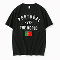 Original Portugal Vs The World Flag Black Tshirts Jpg Unisex , , , Long Sleeve Tee