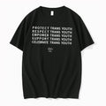 Original Protect Trans Youth Respect Empower Support Trans Up Front Celebrate Tee Tshirts Unisex , , , Long Sleeve Tee