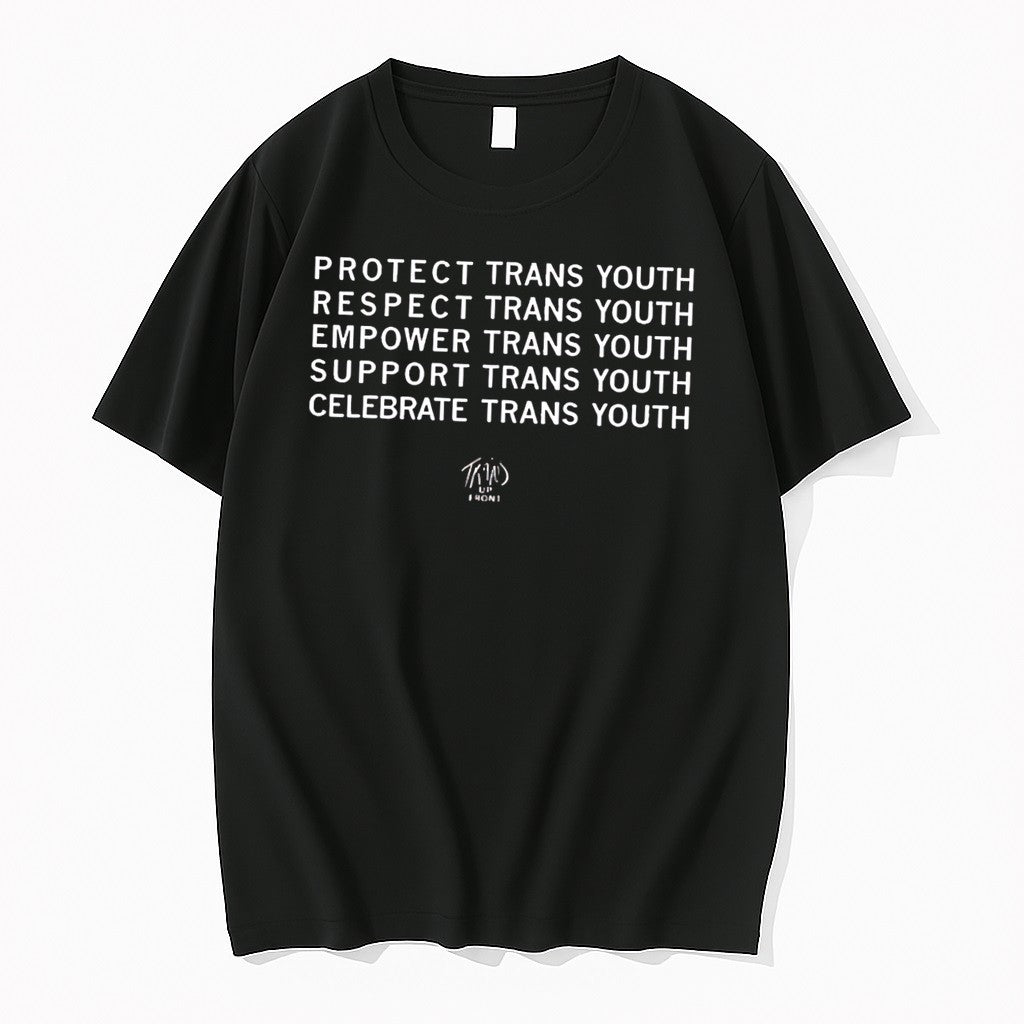 Original Protect Trans Youth Respect Empower Support Trans Up Front Celebrate Tee Tshirts Unisex , , , Long Sleeve Tee