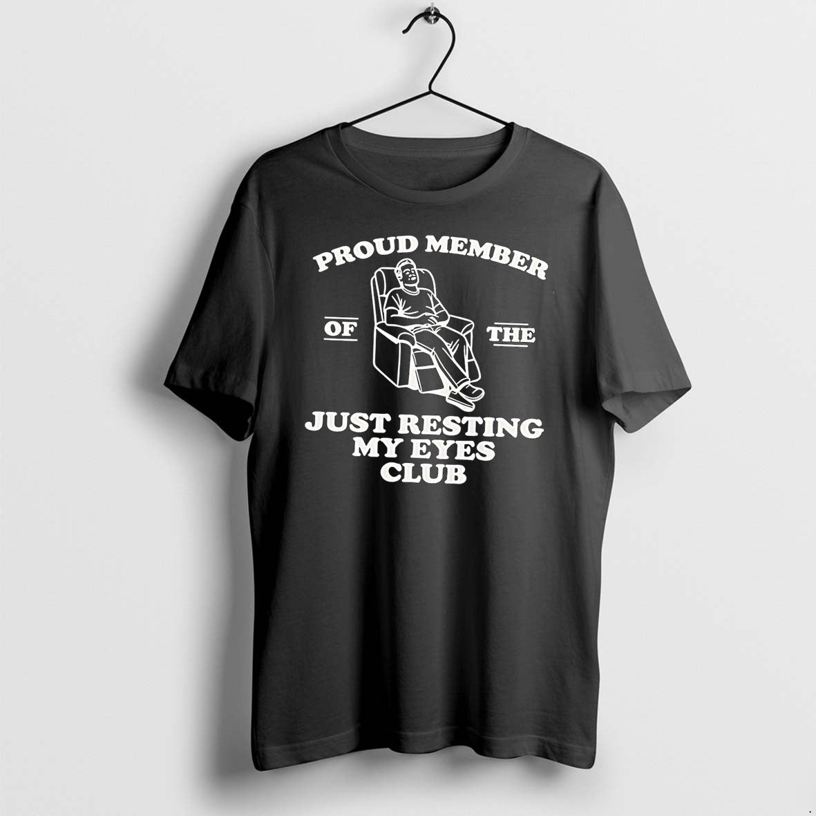 Original Proud Member Of The Just Resting My Eyes Club Black Tshirts Jpg Unisex , , , Long Sleeve Tee