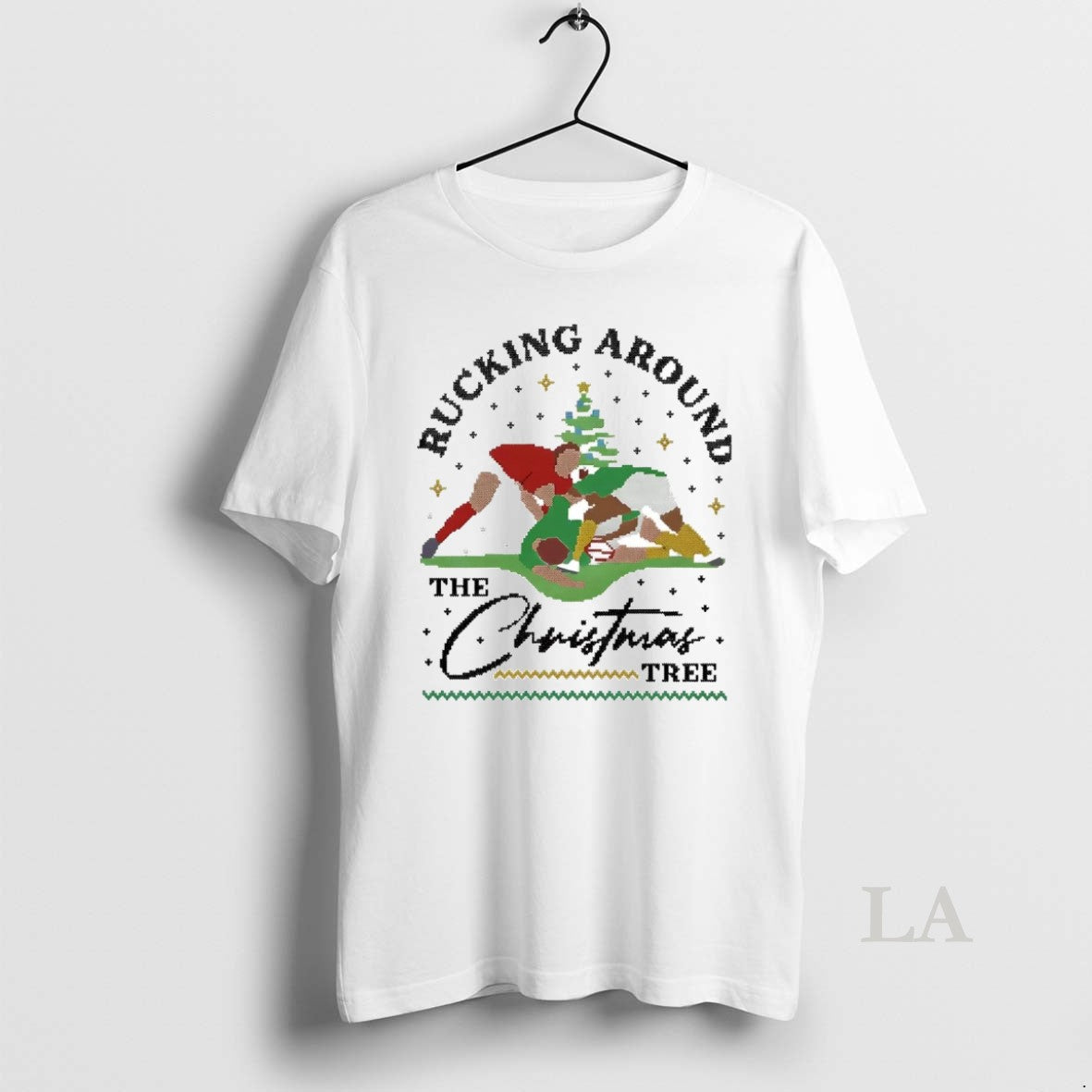 Original Rucking Around The Christmas Tree Rugby Ugly Christmas