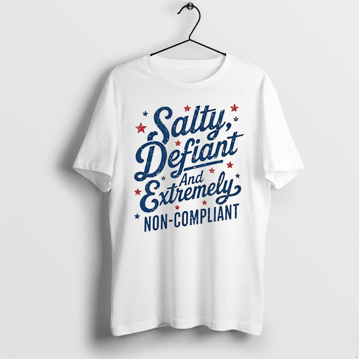 Original Salty Defiant And Extremely Non Compliant Tee Tshirts Jpg Unisex , , , Long Sleeve Tee