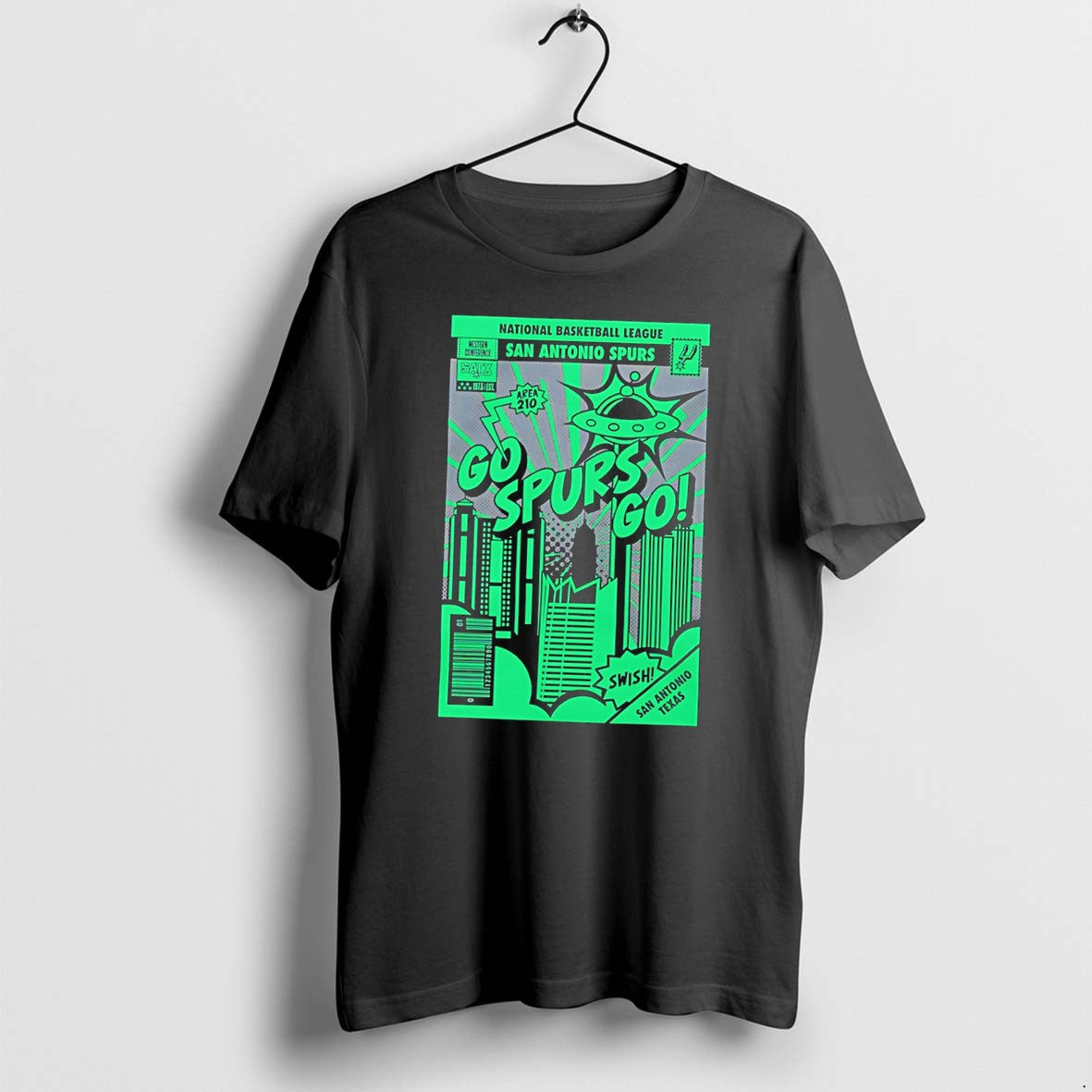 Original San Antonio Spurs National Basketball League Go Spurs Go Comic Book Tee Tshirts Unisex , , , Long Sleeve Tee