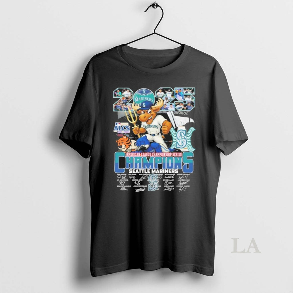 Original Seattle Mariners Mascot American League Champions 2025 Signatures