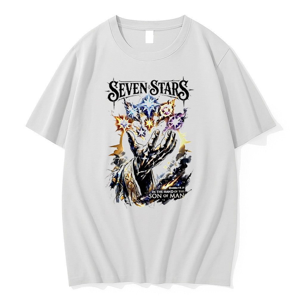 Original Seven Stars Son Of Man Jesus Christ Revelation Religious Faith Christian Tshirts Unisex , , , Long Sleeve Tee