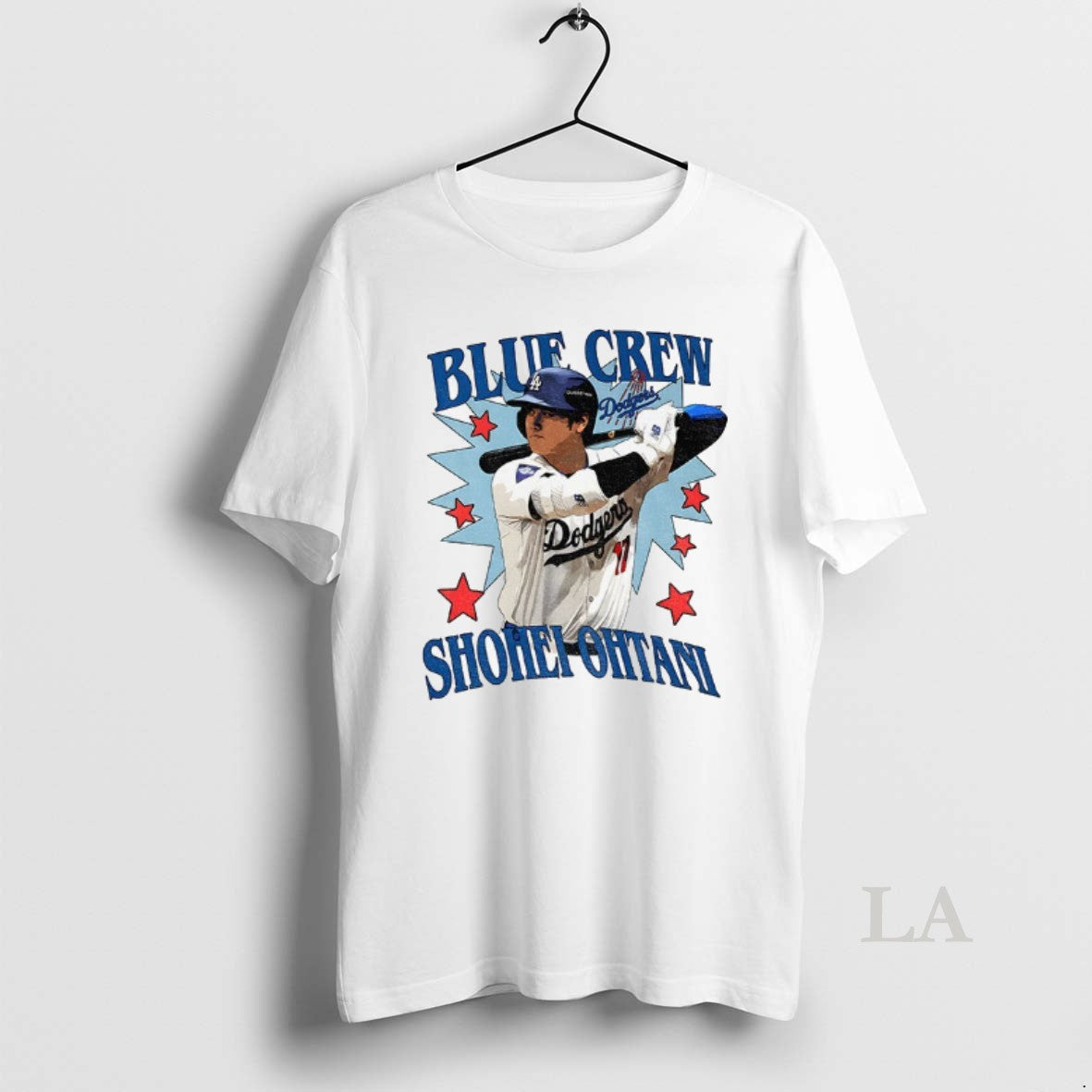 Original Shohei Ohtani 17 Los Angeles Dodgers World Series Blue Crew Mlb Baseball 2025