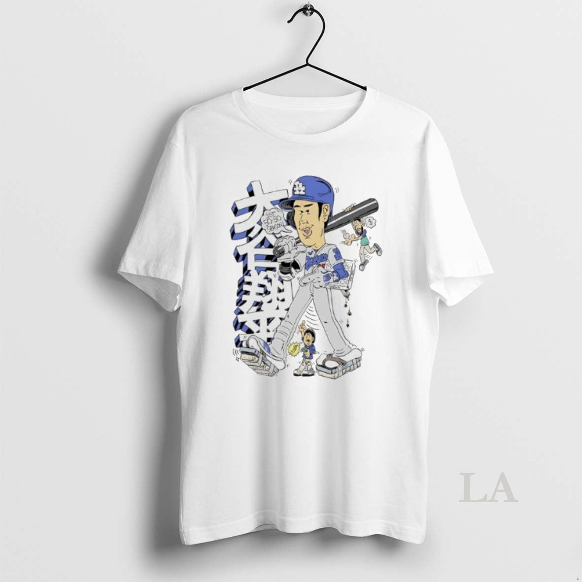 Original Shohei Ohtani 1st 50 50 Season Los Angeles Dodgers Caricature