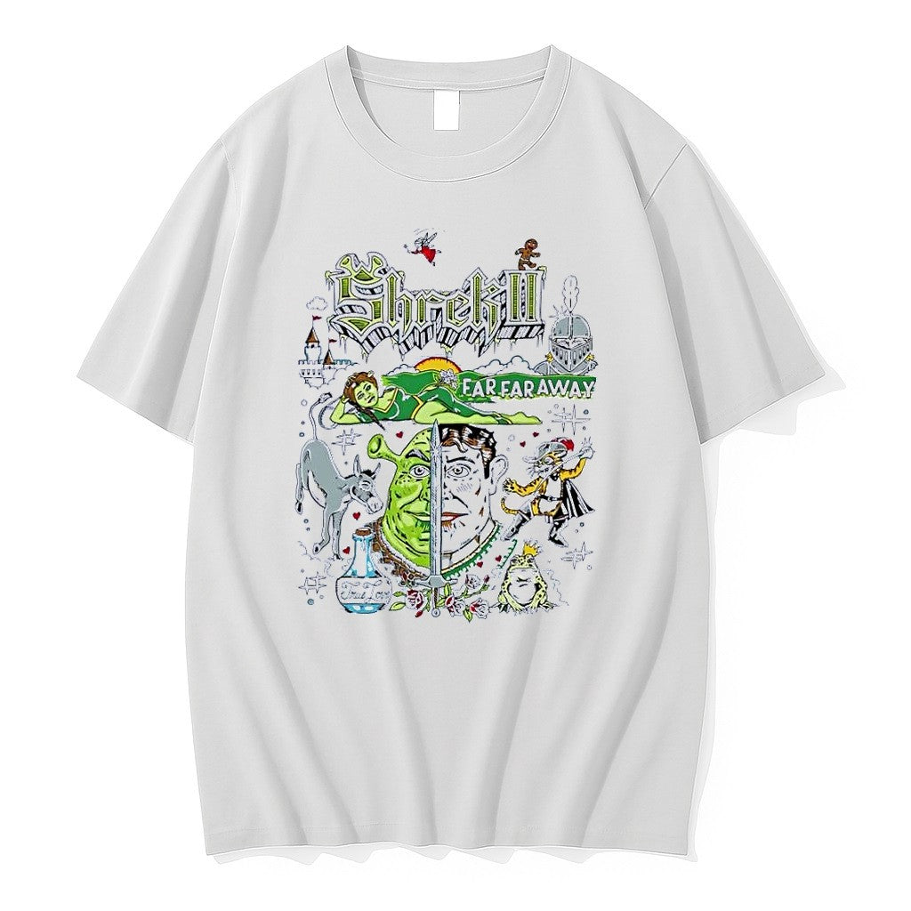 Original Shrek 2 Far Far Away True Love Walker Comic White Tshirts Jpg Unisex , , , Long Sleeve Tee