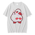 Original Shy Duck Pointing Fingers Meme Tshirts Jpg Unisex , , , Long Sleeve Tee