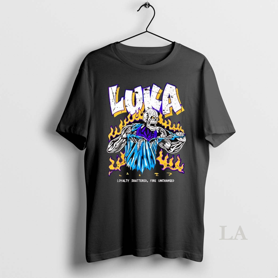 Original Skeleton Luka Doncic Loyalty Shattered Fire Unchanged