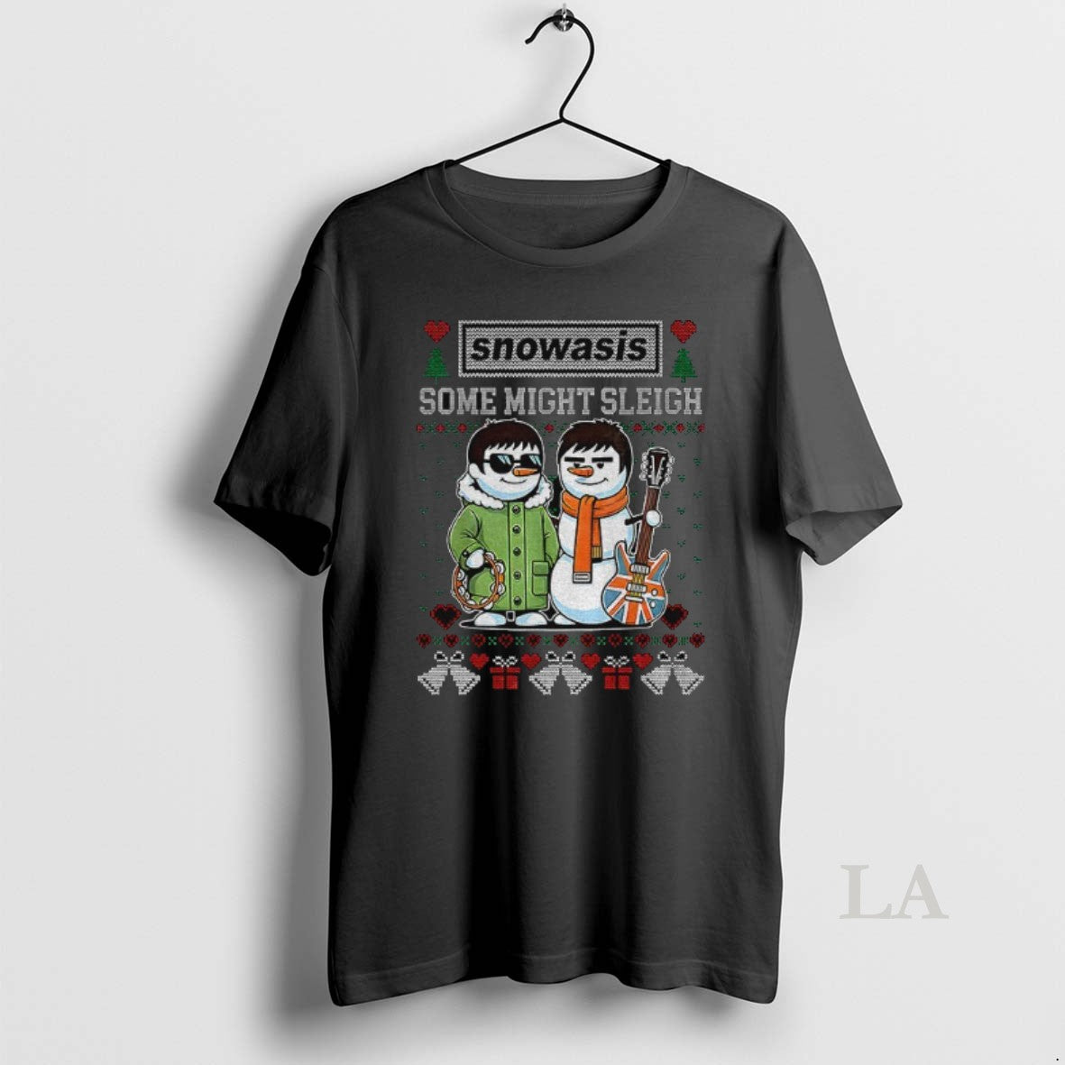 Original Snowasis Some Might Sleigh Christmas Funny Xmas Music Band