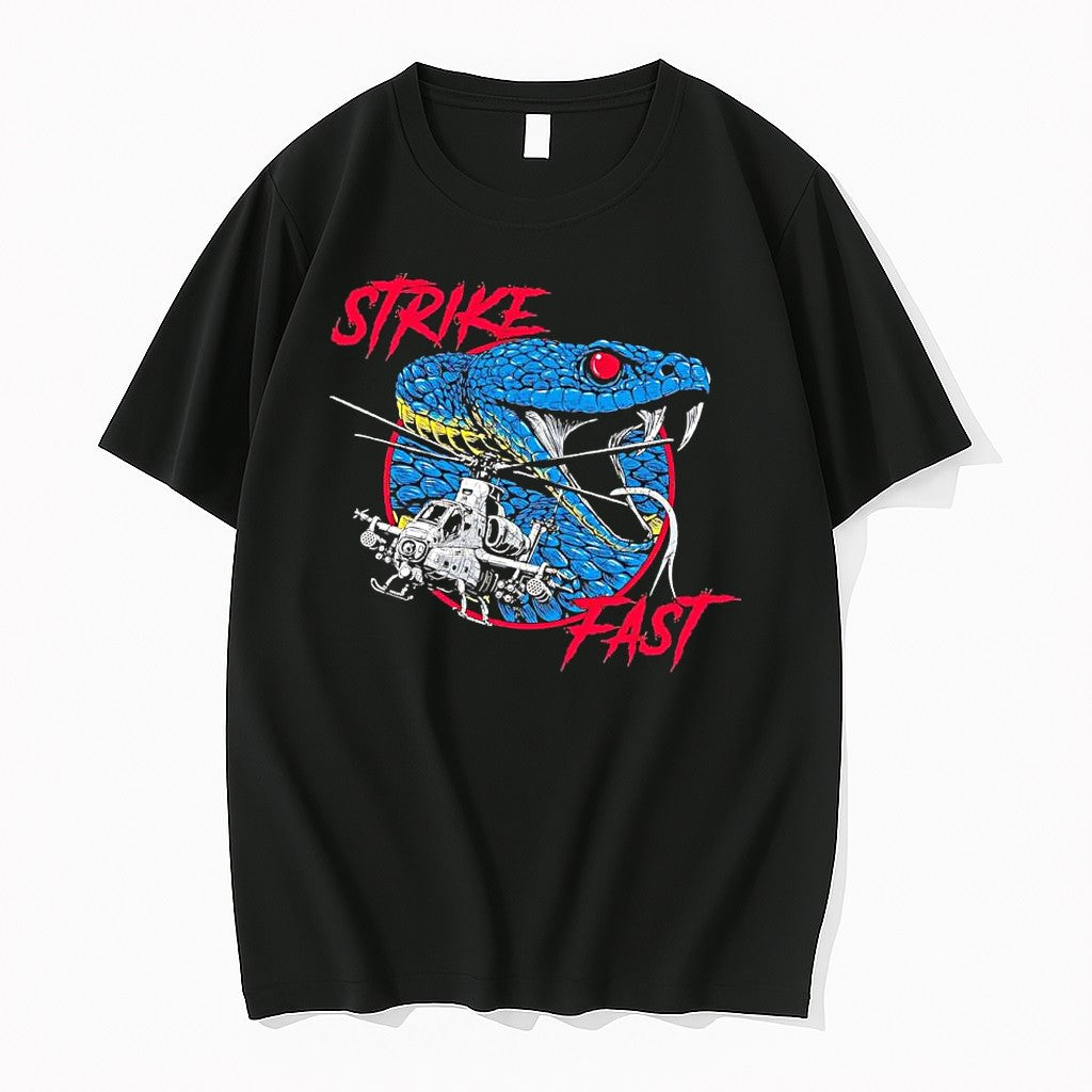 Original Strike Fast Ah 1 Cobra Attack Helicopter Snake Hirt Tshirts Jpg Unisex , , , Long Sleeve Tee
