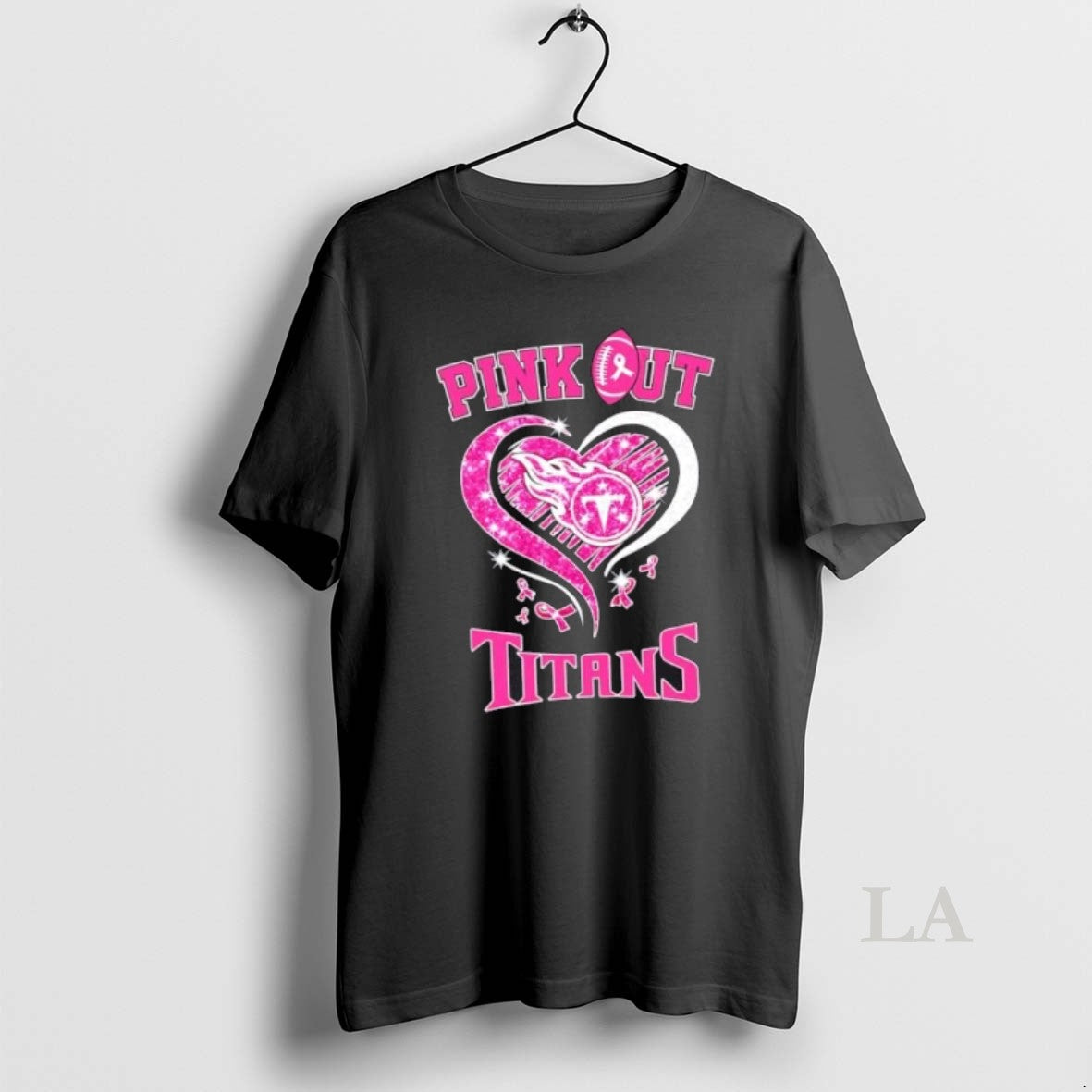 Original Tennessee Titans Football X Pink Out Hearts