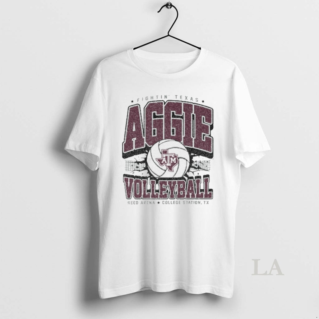 Original Texas Am Aggies Volleyball Fightin Texas Reed Arena College Station Tx Vintage