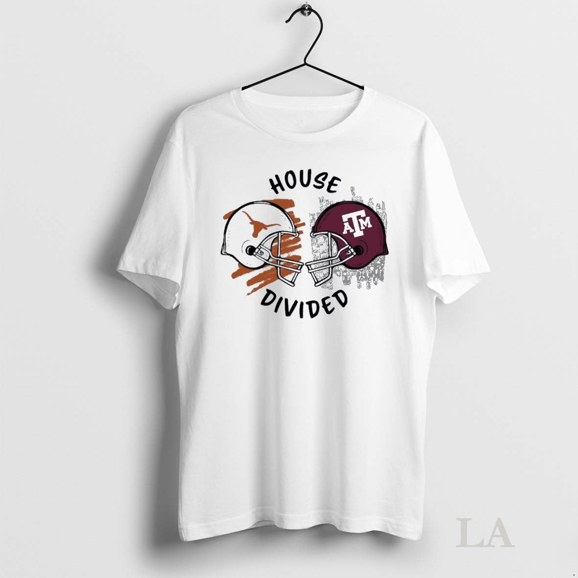 Original Texas Am Aggies Vs Texas Longhorns House Divided Helmet