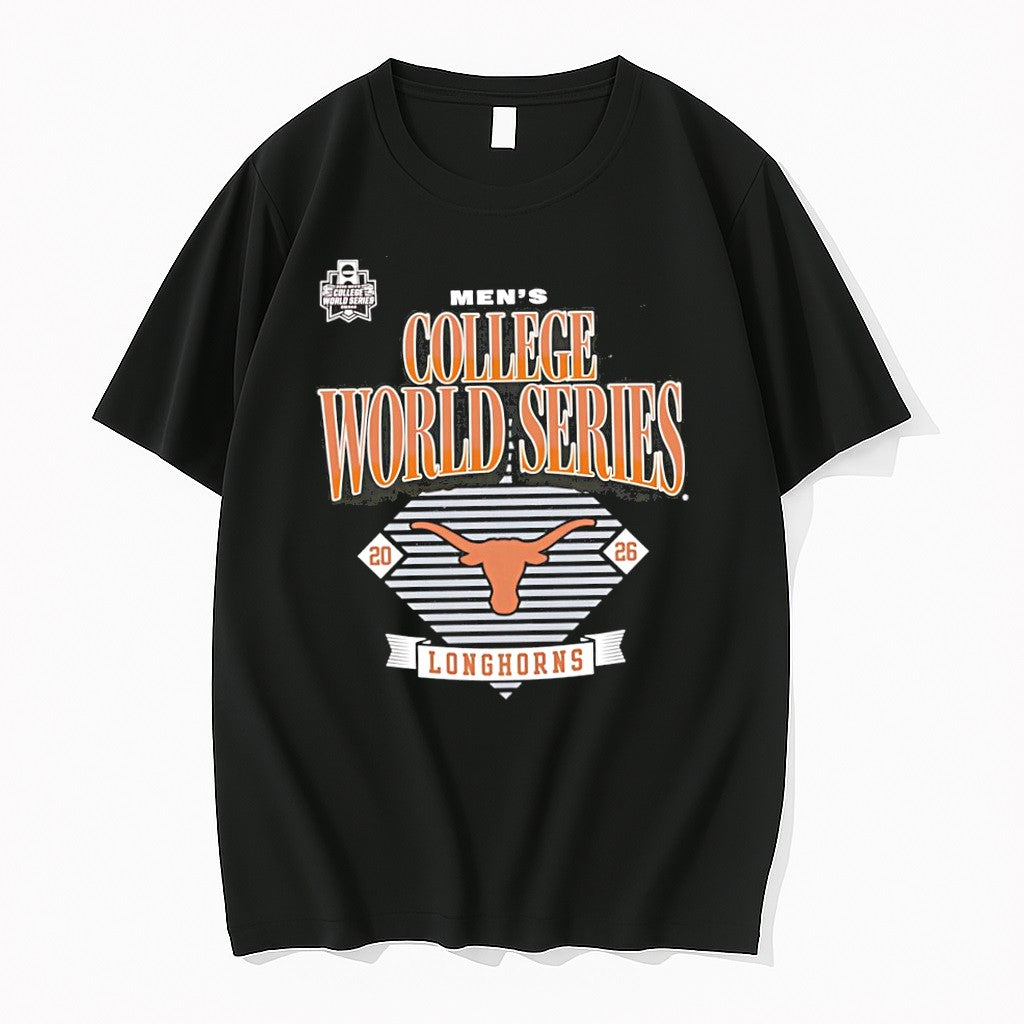 Original Texas Longhorns Baseball Mens College World Series Ncaa 2026 Tshirts Unisex , , , Long Sleeve Tee