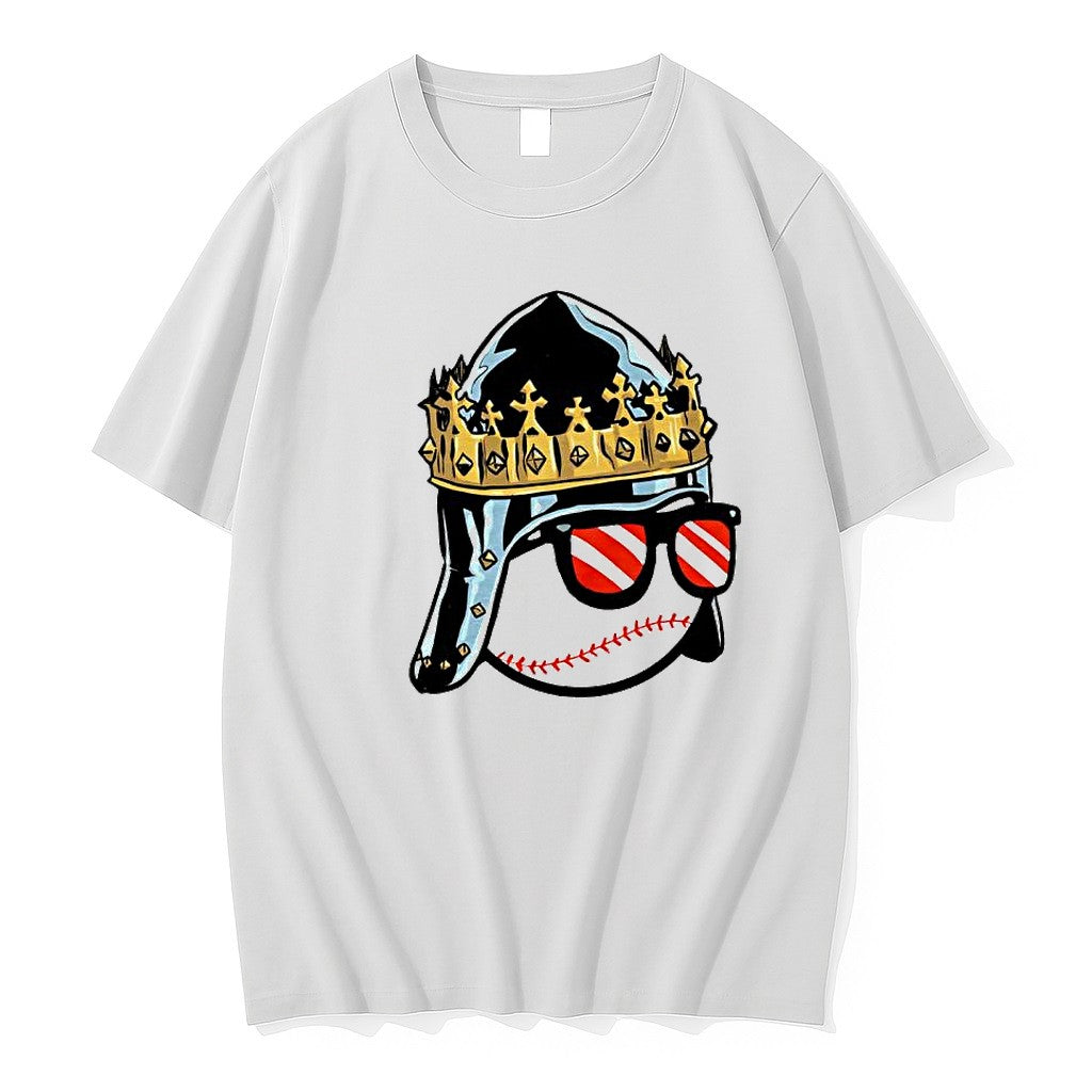 Original Texas Rangers Baseball King Knight Crown Sunglasses Ball Tshirts Jpg Unisex , , , Long Sleeve Tee