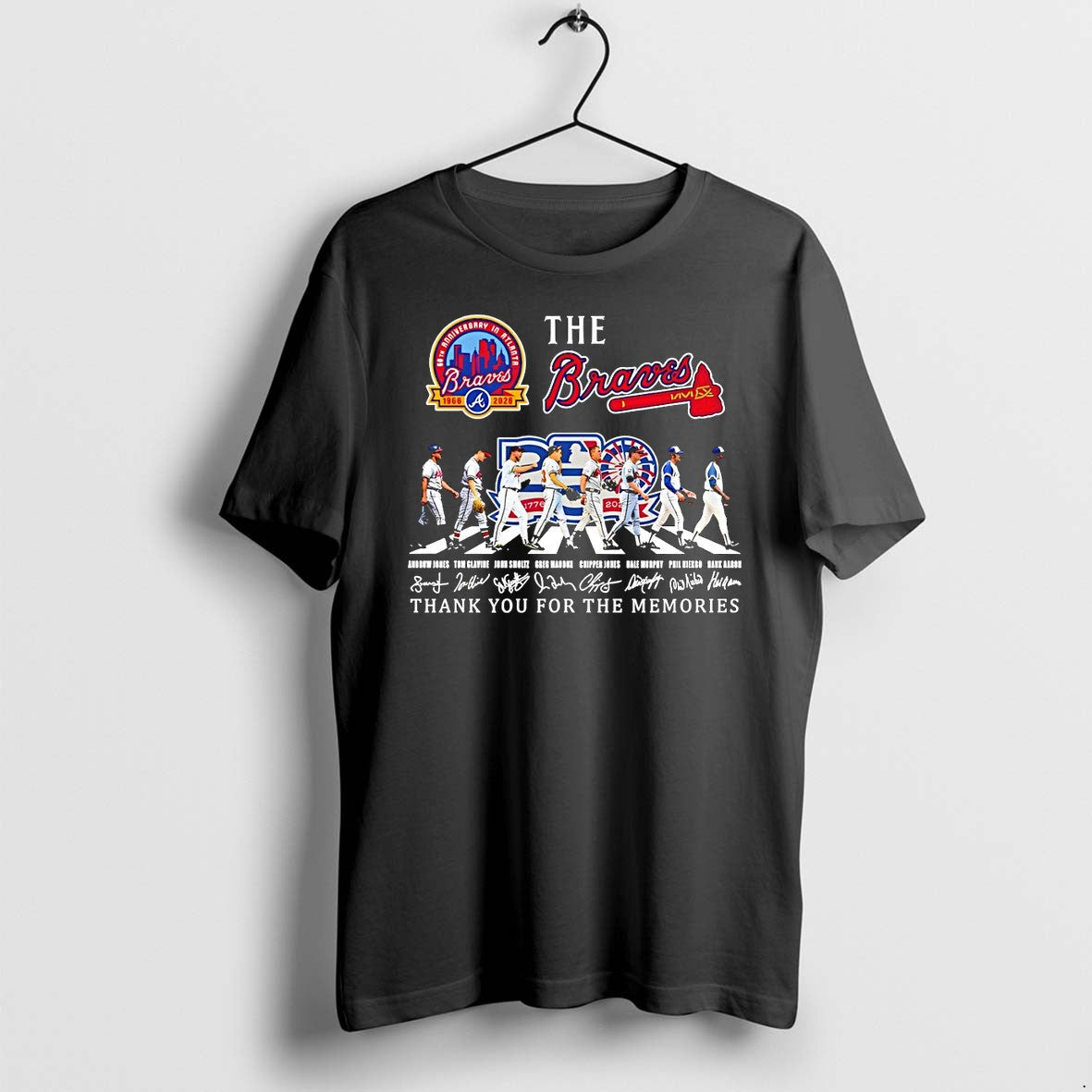 Original The Atlanta Braves Thank You For The Memories Abbey Road Signatures Tshirts Unisex , , , Long Sleeve Tee