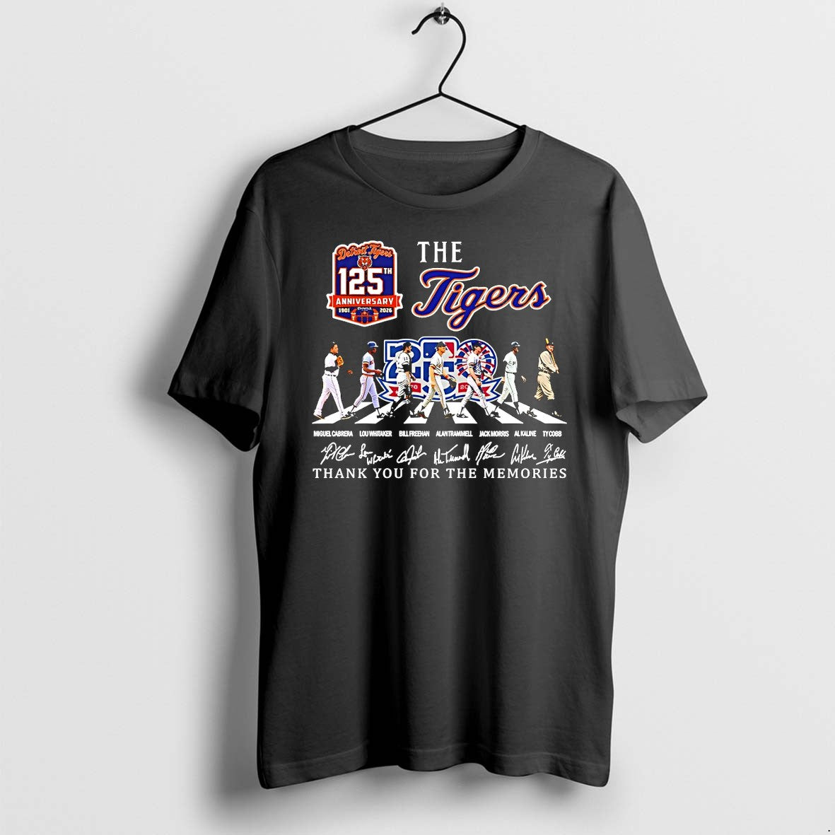 Original The Detroit Tigers Thank You For The Memories Abbey Road Signatures Tshirts Unisex , , , Long Sleeve Tee